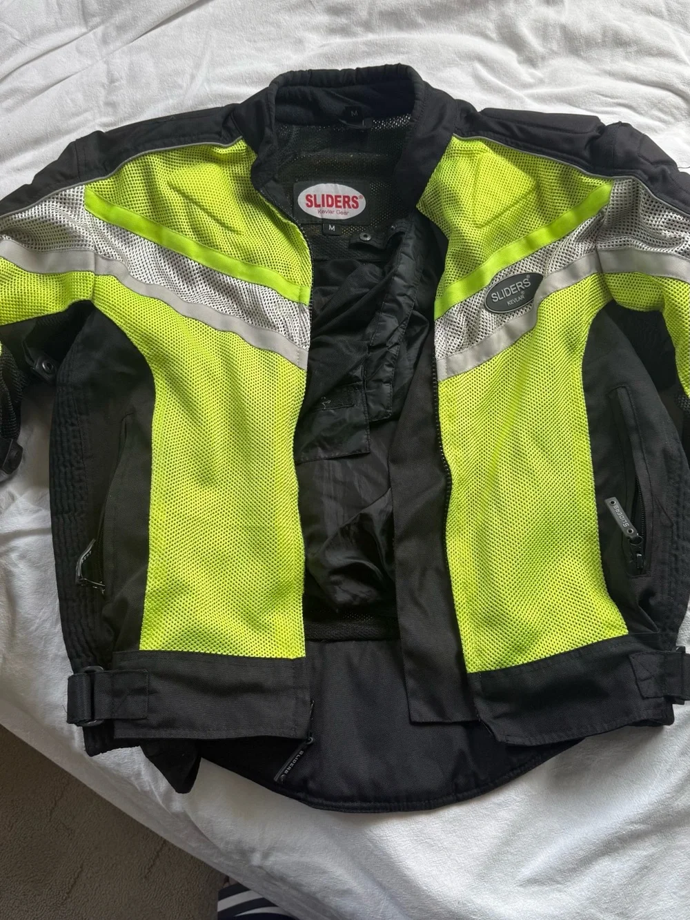 Men’s sliders Motorcycle Jacket and High-Visibility Yellow & Black Safety Jacket
